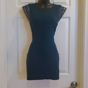 Dress with Pockets and Sleeve Embellishments